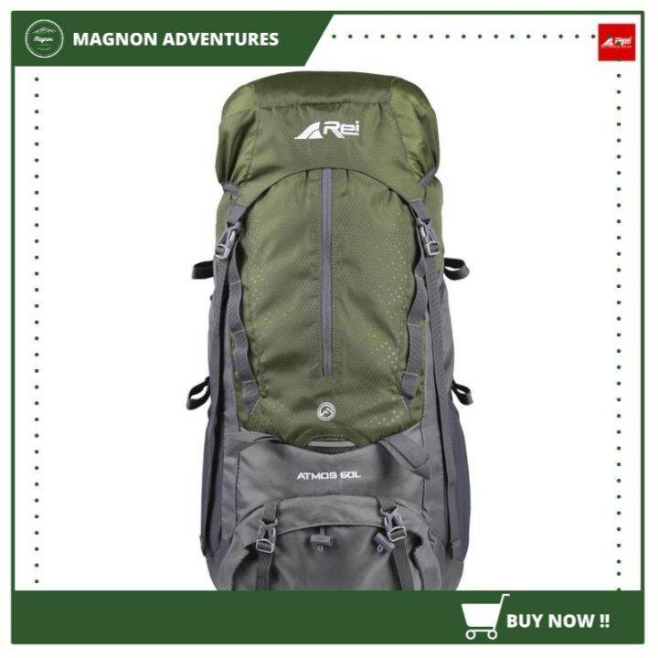 Tas Gunung Carrier Original Arei Outdoorgear Atmos 60l Free Cover Bag Lazada Indonesia 