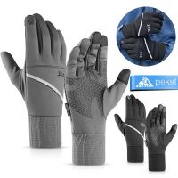 ◎ Fleece Reflective Touch Screen Winter Gloves Bicycle Accessories Cycling Gloves for Boy Glove Motorcyclist Crossfit Bmx Womens