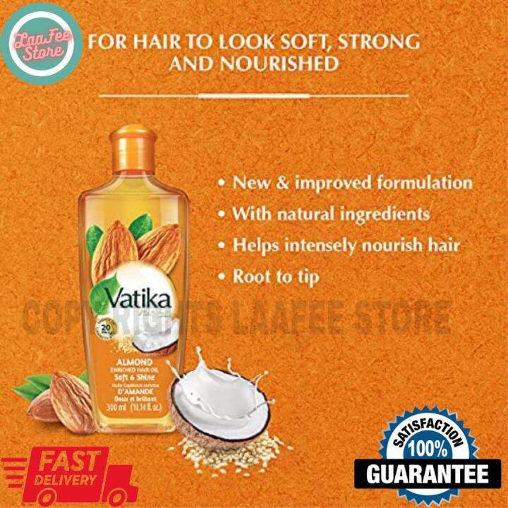 Dabur Vatika Natural Enriched Almond Hair Oil 200ml Lazada