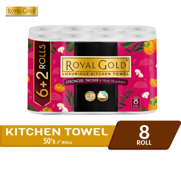 Royal Gold Luxurious Kitchen Towel 6 Roll