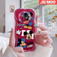 เคส JIUMOO สำหรับ Xiaomi Poco X3 NFC Poco X3 Pro Poco X3 GT Poco X4 NFC X4 GT เคส F4 M3เคสเนื้อครีมลายมิกกี้นิ่มกันกระแทกเคสโทรศัพท์โปร่งใสทีพียูซิลิกาแบบใสเจลป้องกันการตกหล่นเลนส์กล้องถ่ายรูปฝาครอบป้องกัน