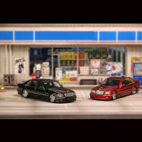 Street Weapon 1:64 Model Car S Class Ver3.0 W140 Refitting Alloy Die-Cast Blackred