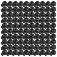 100 Piece Cord Stopper DIY Black Plastic Connector Cord Lock Stopper Switch Cover