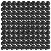 100 Piece Cord Stopper DIY Black Plastic Connector Cord Lock Stopper Switch Cover