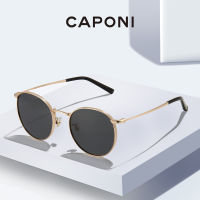 CAPONI Round Women Sunglasses Polarized Anti-UV Ray Muti Colors New Trending nded Shades For Female Oculos de sol CP1871