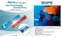 ไฟฉายดำน้ำ SUPE RD80 V.2 1500 Lumens Diving Light