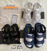 [SALE 50%] รองเท้ารัดส้นCHA.NEL SANDALS SHOES มี 3 สี size:36-40 รองเท้าแตะแฟชั่น รองเท้าแตะผู้หญิง รองเท้าแตะลำลอง (พร้อมกล่องครบเซท) รีวิวจากงานจริง 100%