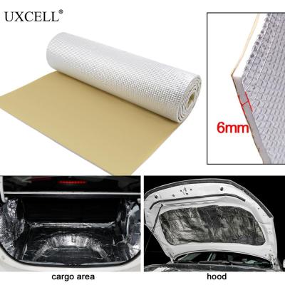 UXCELL 6mm 10mm Thick Alumina fiber+ Muffler cotton Car Auto Indoor Heat Sound Deadening Insulation Soundproof Dampening Mat