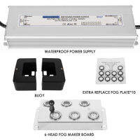 【In Stock+High Quality】Maker 6 Head Ultrasonic Fogger 4.2L/H Mist Humidifier with A Buoy and 250W Power Supply for Horticulture Scenic Landscape Vegetable Preservation Magical Atmosphere (6-head Mist Maker)
