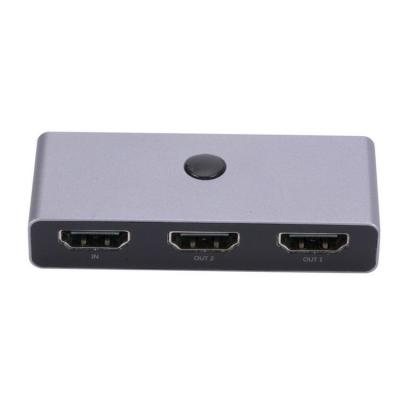 High Definition Multimedia Interface Splitter for Dual Monitors Bidirectional High Definition Multimedia Interface Switcher 2 In 1 Out Aluminum Alloy Switch Box Hub 4K HD High Speed Transmission great