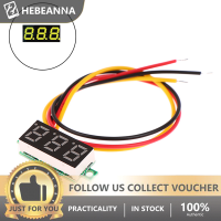 hebeanna เครื่องวัดแรงดันไฟฟ้าดิจิทัล LED DC 0-100V 1ชิ้น0.28นิ้วปรับได้