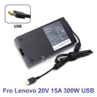 Wlk อะแด็ปเตอร์แล็ปท็อปไฟ AC USB 300W 20V 15A เครื่องชาร์จสำหรับ Lenovo ThinkPad 9000P 9000K Y9000K Y9000X SA10R16956 ADL300SDC3A สายไฟพลังงานและอะแดปเตอร์