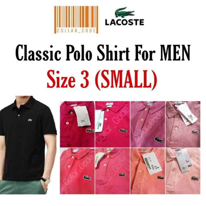 synge hjerte specifikation 100%】 Lacoste MEN (Size 3) Classic Polo Shirt (SMALL) | Lazada PH