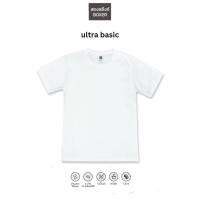 เสื้อยืด โครตสบาย รุ่น Ultra basic แขนสั้น คอกลม ผ้านุ่ม เบาสบาย ไม่ร้อน สีขาว มี size M-3XL