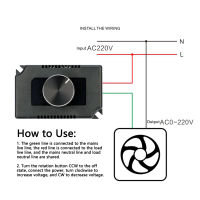 สวิตช์ควบคุมความเร็วมอเตอร์แบบไม่มีสเต็ปเครื่องควบคุมความเร็ว AC 220V อินพุตประสิทธิภาพสูงการออกแบบมาตรฐานที่หลากหลายทนทานสำหรับเครื่องบด