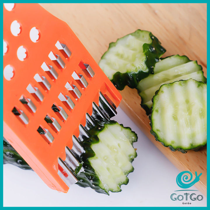 gotgo-มีดปอกผลไม้-5in1-พร้อมส่ง-ที่ขูดมะละกอ-แบบหนา-veggie-chopper-สปอตสินค้า