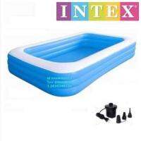 SAL สไลเดอร์ Intex สระน้ำเป่าลม รุ่น In-58484 (Blue) แถมสูบไฟฟ้า กระดานลื่น  สำหรับเด็ก