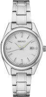 Seiko Womens Essentials Japanese Quartz With Stainless Steel Strap, Silver (Model: SUR633)