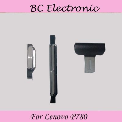 ด้านนอกปุ่มปรับระดับเสียง + ปุ่มเปิด/ปิด + พอร์ตชาร์จสำหรับ Lenovo P780โทรศัพท์สีดำหรือสีขาว