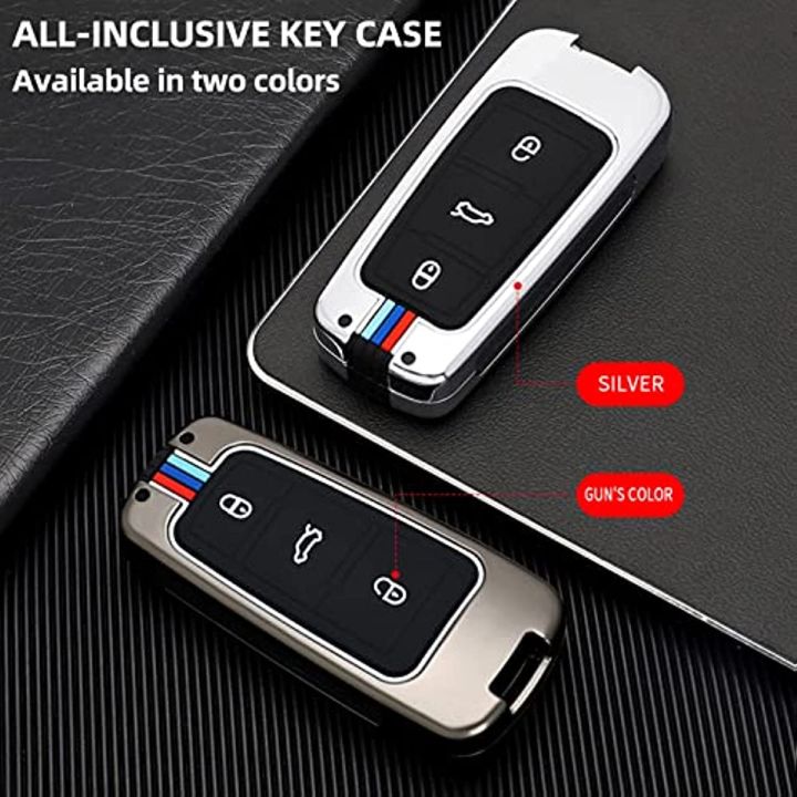 for-vw-key-fob-cover-with-keychain-key-cover-compatible-for-volkswagen-passat-cc-2005-2017-magotan-protection-key-shell-cover-3-buttons