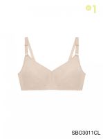 Sabina เสื้อชั้นใน Invisible Wire (ไม่มีโครง) รุ่น Function Bra รหัส SBO3011 สีเนื้ออ่อน