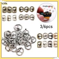 VJDA 3/6pcs 4.5/5.5MM 4 สี ของเล่นยัดไส้ หัวเข็มขัดตุ๊กตา DIY หัวเข็มขัดไตรไกลด์ ปุ่มเข็มขัด อุปกรณ์เสริมกระเป๋าตุ๊กตา