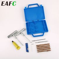 Portable Car Tire Repair Kit 11pcs DIY Easy Repair Tyre Puncture Repair Tool for Car Motorcycles ATVs Lawnmowers Tractors Trucks Tire Repair ToolsTire