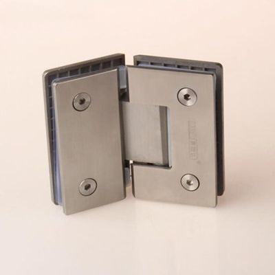 Precision cast stainless steel glass door hinge diamond bathroom clip glass hinge 135 degrees 4mm thick(DG13310A)