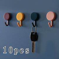 10Pcs/set10 Creative Hole-free Self-adhesive Key Small Items Hook In Bathrom Kitchen Wall Decorative Hook Picture Hangers Hooks