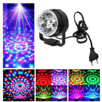 Rgb Led Crystal Magic Disco Ball Light, Music Sensitive Sync Stage Effect Colorful Rotating Lighting, Party Club Bar Sound Control Lamp