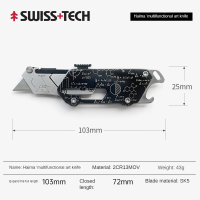 Swiss + Tech 2CR13MOV หลายเครื่องมือ103Mm ที่เปิดกรอบ SKS 420HC ตัด MULTI-FUNTION