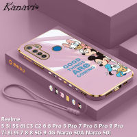 Kanavi เคสโทรศัพท์มีลายอนิเมะแฟชั่นสำหรับ Realme 5 5i 5S C2 6i C3 6 6 6 Pro 5 Pro 7 8 Pro 9 Pro 7i 9i 7 8 5G 9G 50A Narzo 50i หรูหราเคสโทรศัพท์ซิลิโคน TPU นิ่มลายการ์ตูนอะนิเมะเคลือบผิว