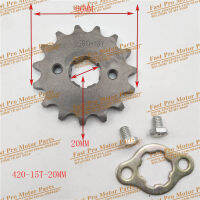 420 15 Tooth 17mm 20MM Front Chain Sprocket For 50cc 70 90 110cc 125cc Lifan YX Engine A Quad 4 Wheeler Motorcycle