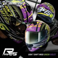 NSP หมวกกันน็อค Bilmola Rapid S 2019 - Dont Shift Miss Green Violet หมวกกันน็อก  หมวกนิรภัย