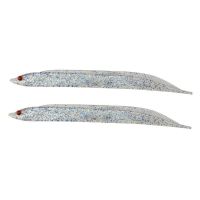 CC SP Saury ปลาลายสีขาวเหยื่อล่อปลา15ซม. ขนหางยาวเหยื่อเหยื่อล่อปลาทะเลเหยื่อล่อปลาเหยื่อเทียมขนมปังเทียมหนอนเหยื่อตกปลาเหยื่อล่อปลาน้ำเค็มเหยื่อปลอมนิ่มเหยื่อปลอมนาก