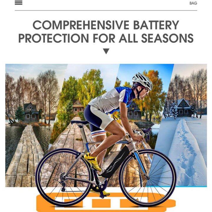 west-biking-e-bike-battery-nylon-fiber-protection-cover-e-bike-battery-protection-for-integrated-frame-battery-30-40cm