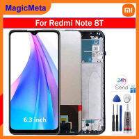 MagicMeta จอ LCD แบบดั้งเดิมสำหรับ Xiaomi Redmi Note 8T หน้าจอแสดงผล M1908C3XG อะไหล่ Xiaomi ชิ้นส่วนจอสัมผัสแอลซีดีของเครื่องแปลงดิจิทัล Xiaomi Redmi Note 8T