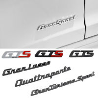 Car Rear Emblem Sticker for Maserati Grantuanismo Sport GTS Granlusso Quattroporte Gransport Trunk Emblem Decal Auto Accessories