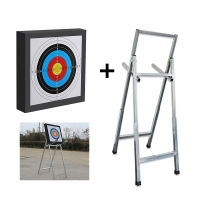 【ส่งจากกรุงเทพ】ขาวางเป้าธนู Archery Target Stand Foam Eva 40x40cm ยิงธนู ยิงเป้า compound หน้าไม้ ธนู recurve (Not include Target Paper)Stainless Mixed steel