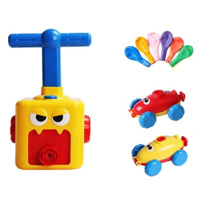 Practical Learning Funny Inertia Balloon Car Aerodynamics Inertial Toys Balloon Powered Car Develop Thinking Skills