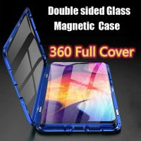 360 Full Cover Vivo V19 Metal Bumper Magnetic Adsorption Case For Vivo V19 Cases Double Tempered Glass v19 Coque Vivo V19 Fundas