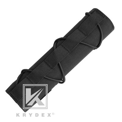 KRYDEX 18CM Tactical Muffler Protective Case Shooting Suppressor Nylon Silencer Protector Cover Accessory For Surefire FA762K
