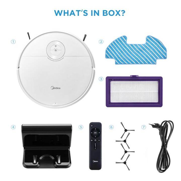 Midea I5C Robot Vacuum Cleaner Mop Wet And Dry 4000PA Smart Washing