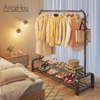 Multi-functional Freestanding Clothes Rack with Stainless Steel Material Foldable Storage and Large Capacity for Home Shop