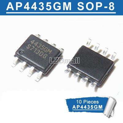 10ชิ้น4435GM SOP-8 AP4435GM AP4435GM-HF 4435 SOP8 SMD P-Channel 30V/9A MOSFET ของแท้ใหม่