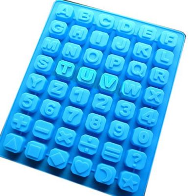 GL-แม่พิมพ์ ซิลิโคน ตัวอักษร ภาษาอังกฤษ 48 ช่อง (คละสี) english alphabet silicone mold