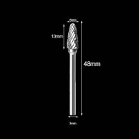Zjcostol 6Mm ก้านคาร์ไบด์ทังก์สเตนมีดตัดหมุนบดบิตเสี้ยนเพชรคู่การขัดเงางานไม้ที่ขัดโรตารี่