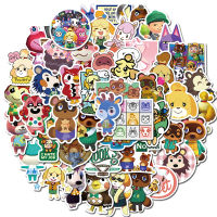 ?พร้อมส่ง?50แผ่น Animal Crossing พีวีซี กันน้ำ Sticker สติกเกอร์กันน้ำรูปแบบที่แตกต่างกัน game Japan Nintendo Switch