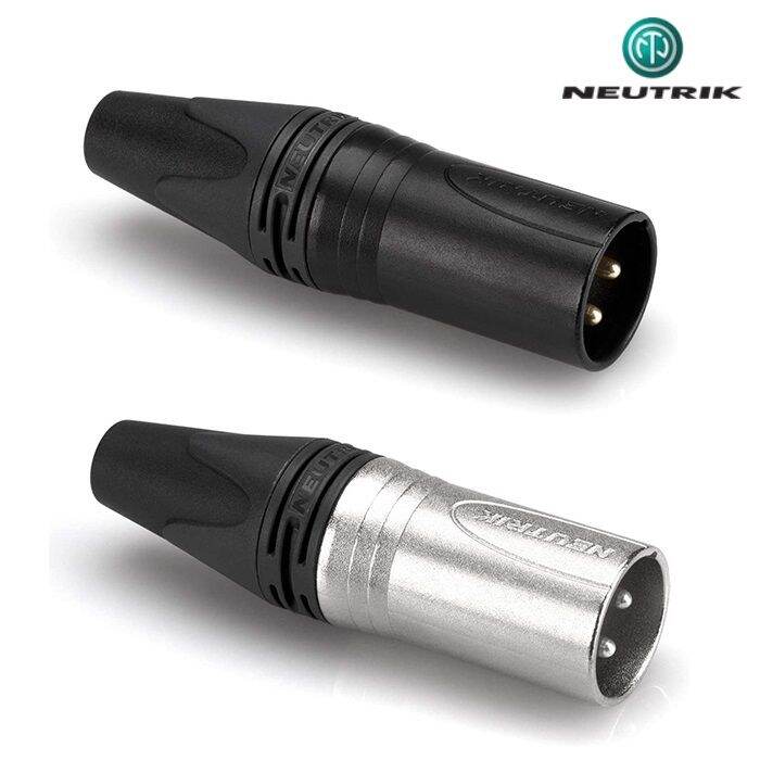 Conector XLR Macho Neutrik NC3MXX De 3 Pines - Para Soldar En Cables De Audio Profesional
