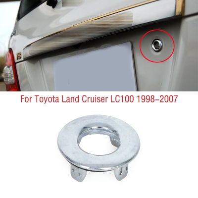 △ For Toyota Land Cruiser LC100 FJ100 1998-2007 Car Rear Trunk Tailgate Tail Door lock Hole Chrome Decorative Trim Ring Cover